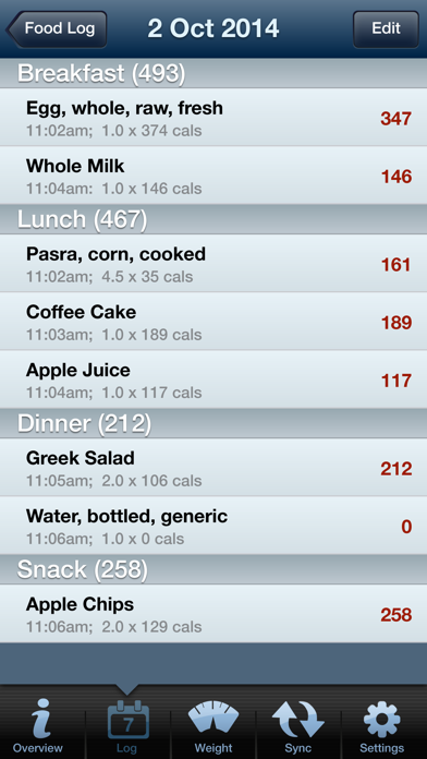 Screenshot #3 pour Tap & Track Calorie Counter