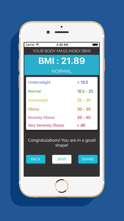 Smart weight BMI Calculator screenshot-3