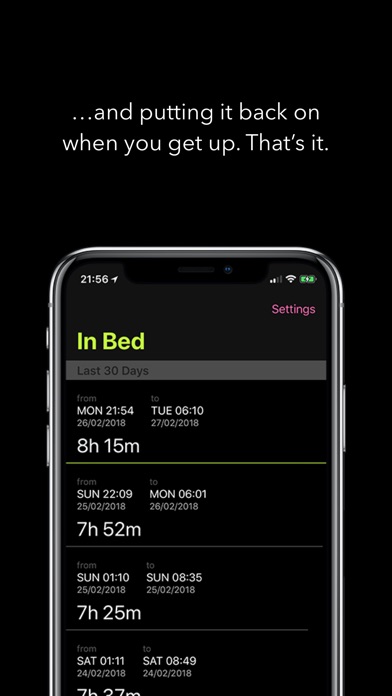 Bed Time Tracker screenshot 2