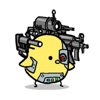 Chick-Commander Robot Sticker