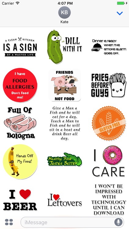 Delicious Food Stickers
