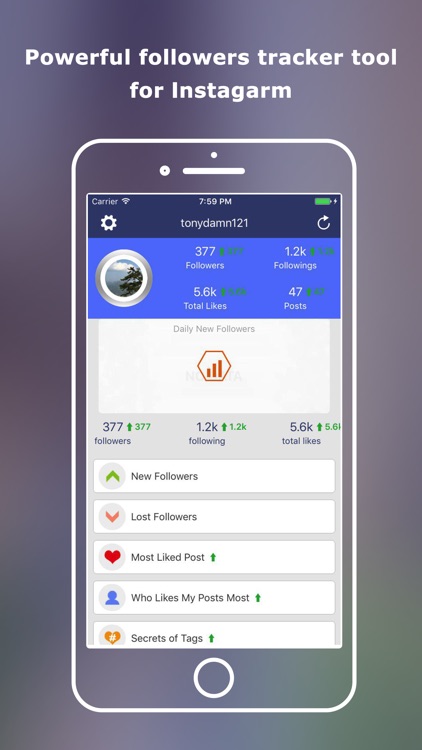 Follow Scouter for Instagram - Followers Analyze
