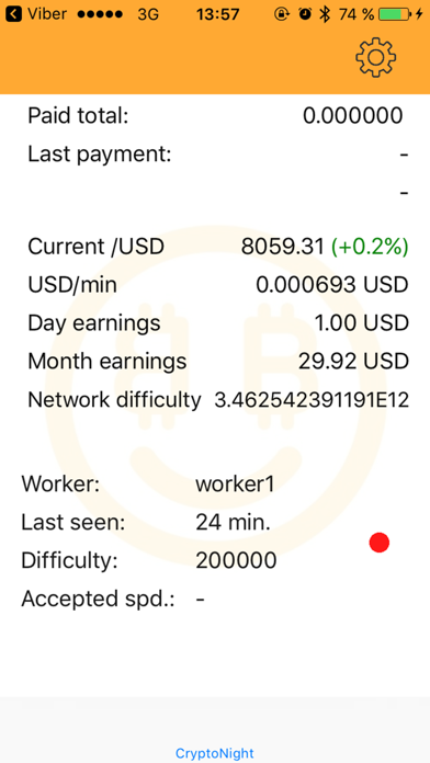 NiceHash Watcher screenshot 2