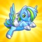 Flappy Blue Unicorn Attack: Pretty Pet Fly-ing Pony Bird Adventure Game
