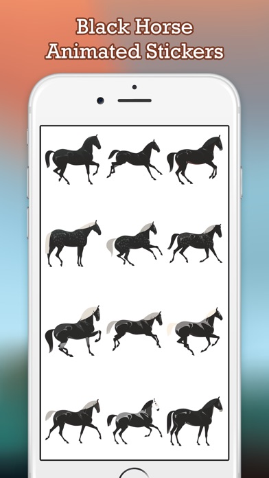 Black Horse Cowboy Stickers screenshot 2