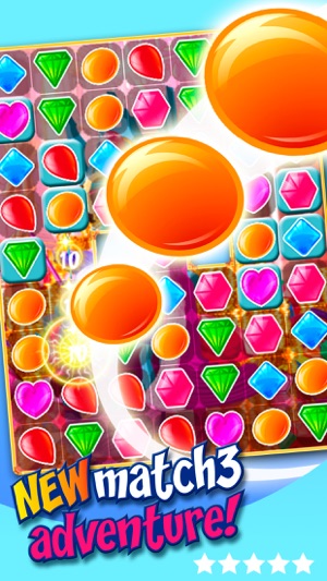 Precious Gemstones Match 3: Ruby Cascade(圖1)-速報App