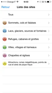alpes sommets iPhone Captures Décran 2