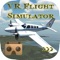 VR Flight Simulator is an arcade-game in which you can fly in a small plane above several beautiful landscapes in virtual reality