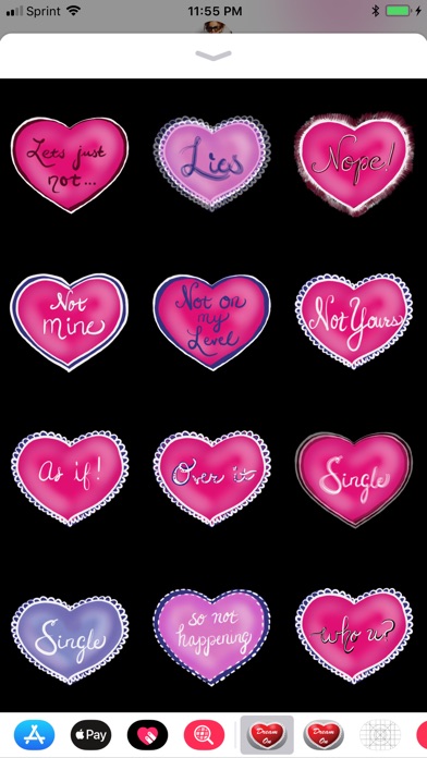 Anti Heart Animated Stickers screenshot 2