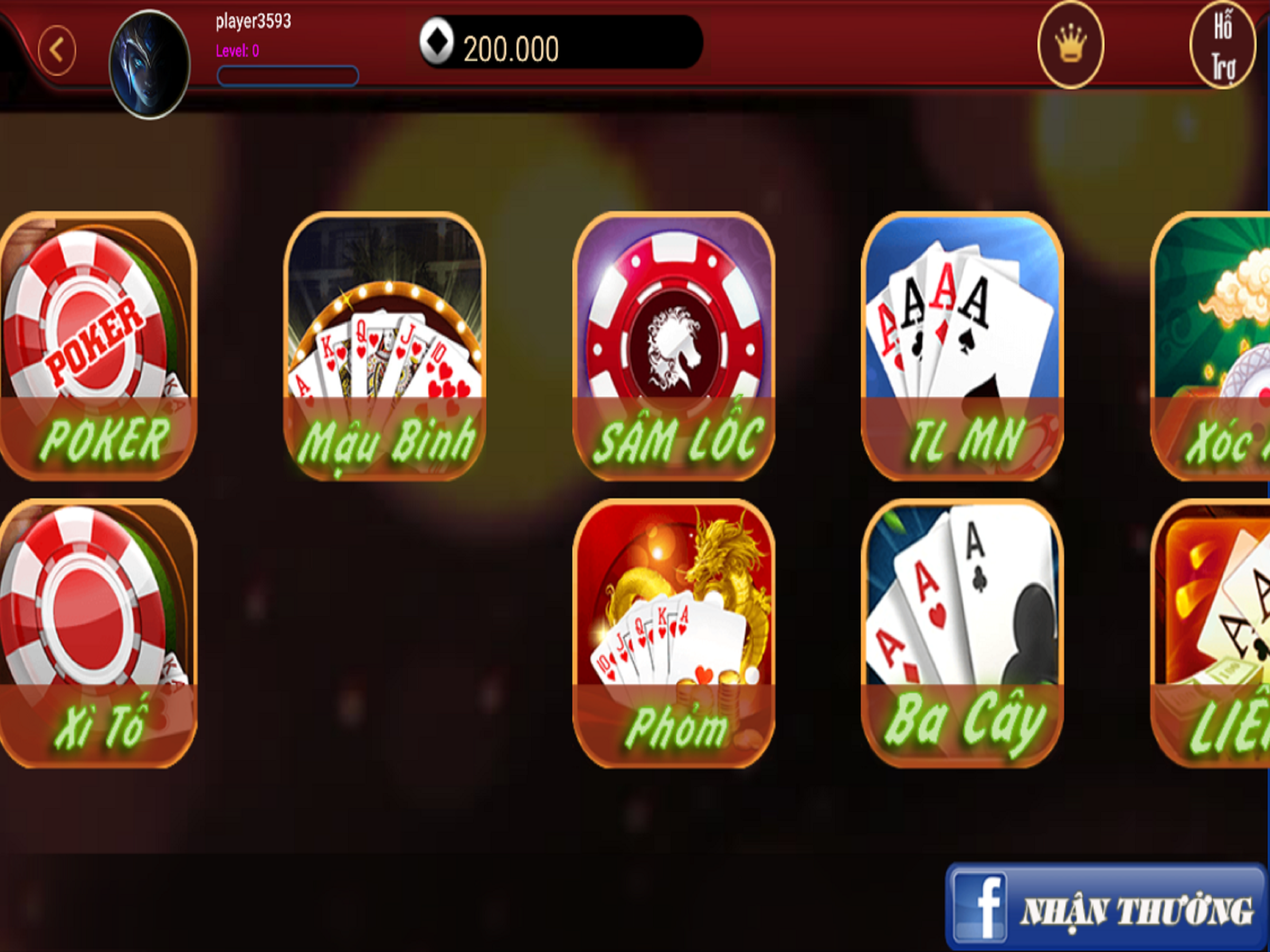 Rikvip - Game Bai Lieng Sam Phom Mau Binh Online screenshot 2