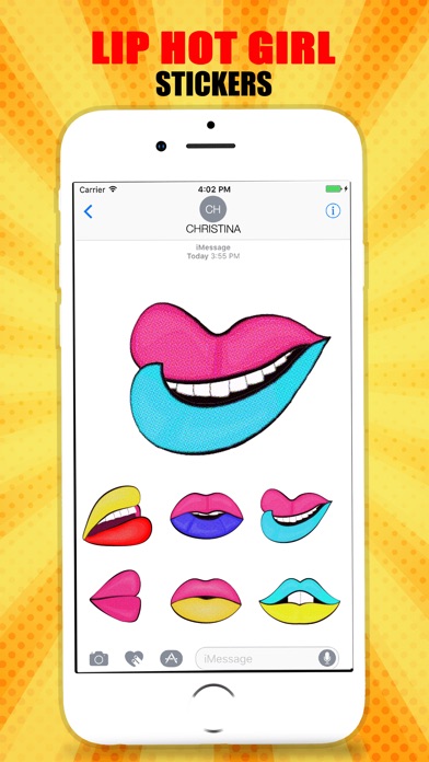 Hot Girl Lips Sticker screenshot 3