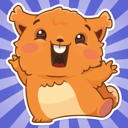 Cute Ginger Squirrel Stickers icon
