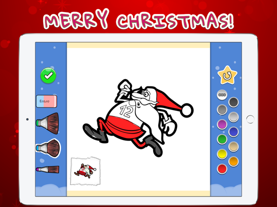 Coloring Your Santa iPad screenshot 3 - Education app