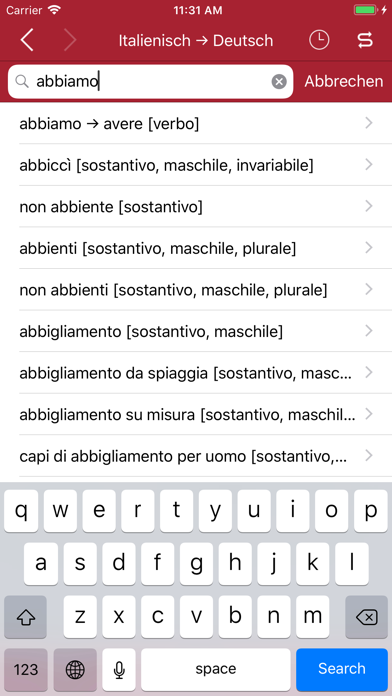 Accio: German-Italian Screenshot