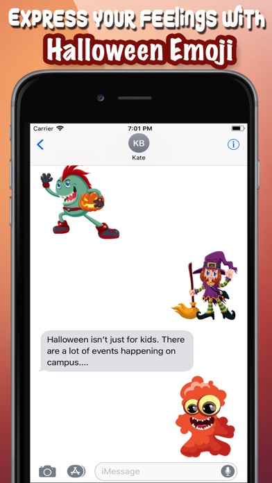 Halloween Emoji Chat Keyboard screenshot 2