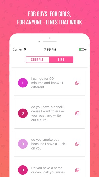 Pickup Lines for Tinder screenshot 3