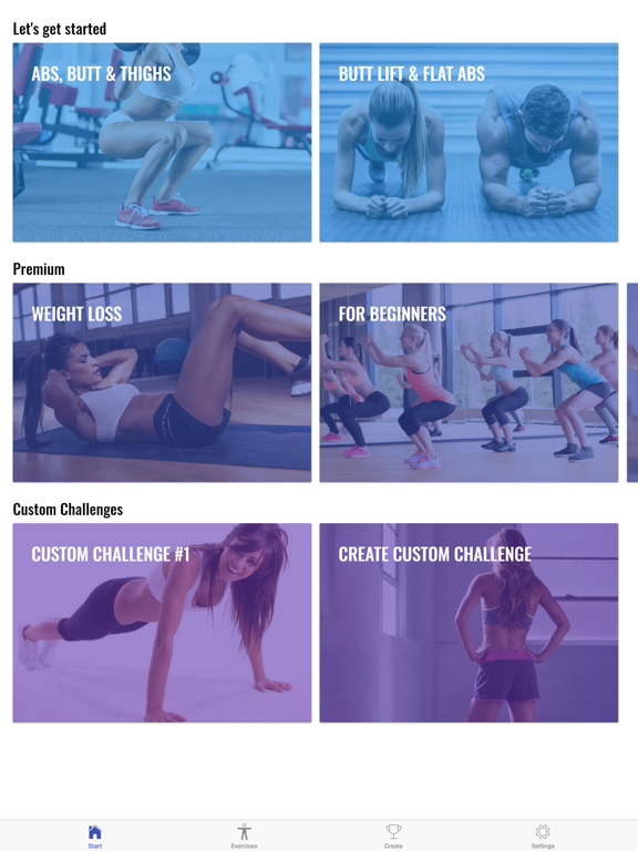 30 Day Ab & Squat Challenge iPad screenshot