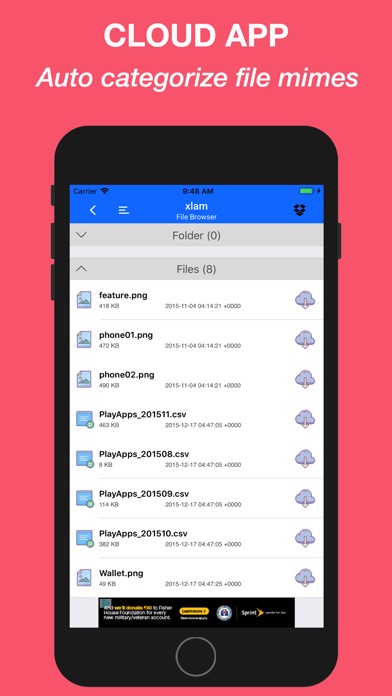 Cloud App : Files Manager screenshot 4