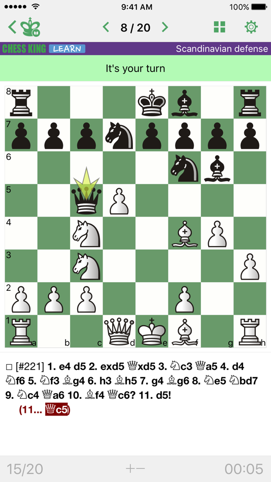 #1. Chess. Scandinavian Defense (iOS) 由: Chess King
