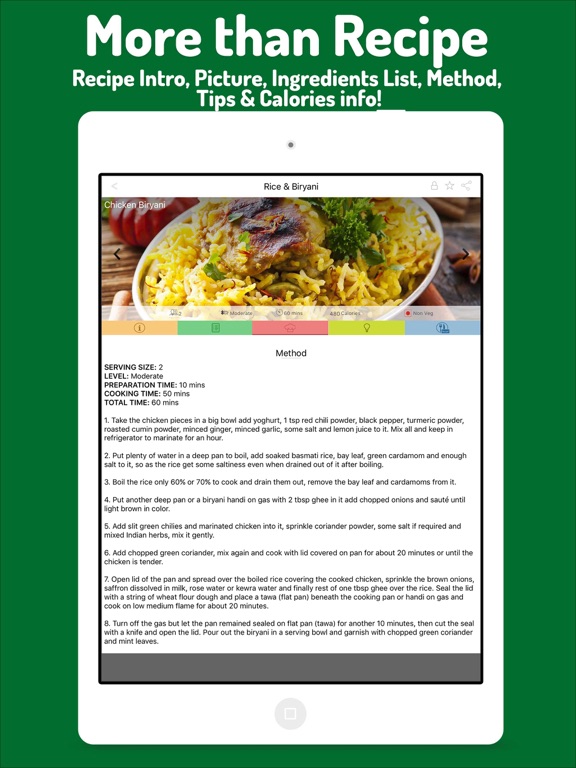 Screenshot #6 pour Popular Indian Recipes
