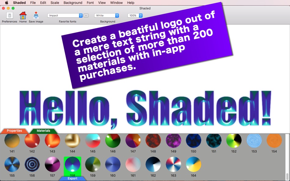 #2. Shaded (macOS) Podle: Tomoyuki Okawa