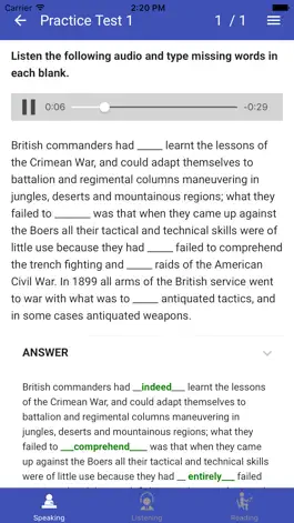 Game screenshot PTE Exam Practice Tests hack