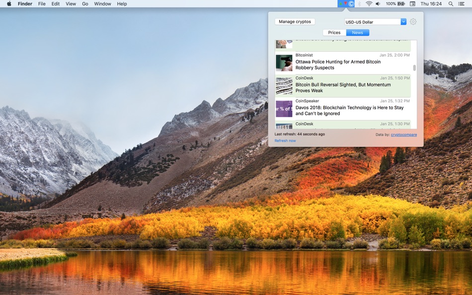 #3. Crypto Price (macOS) 由: Josip Bernat
