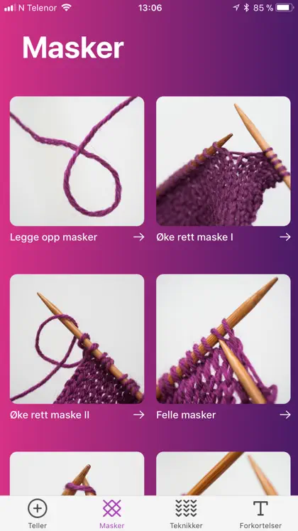 Screenshot 3 von 5 zu Strikkehjelpen