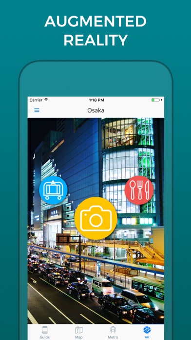 Osaka Travel Guide with Offline Street Map screenshot 2