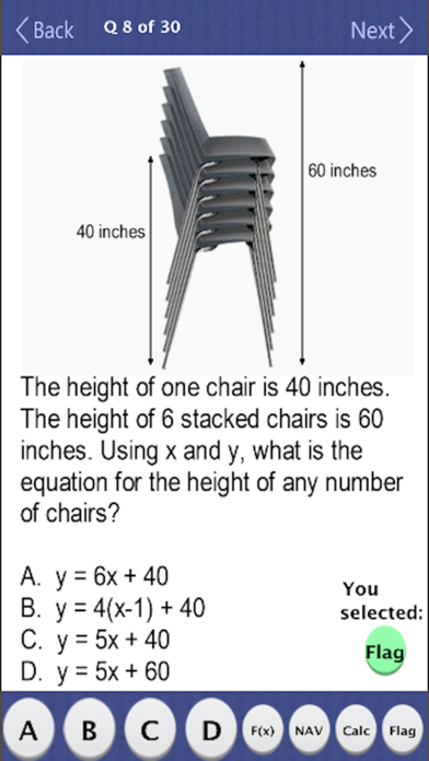 NY Regents Alg I Practice Test screenshot 4