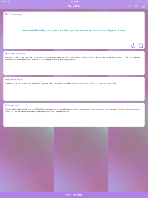 Screenshot #4 pour Romance Story Plot Generator