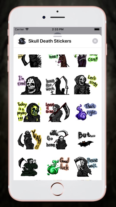 Skull Death Stickers screenshot 3