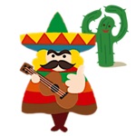 Cheerful Mexican Sticker