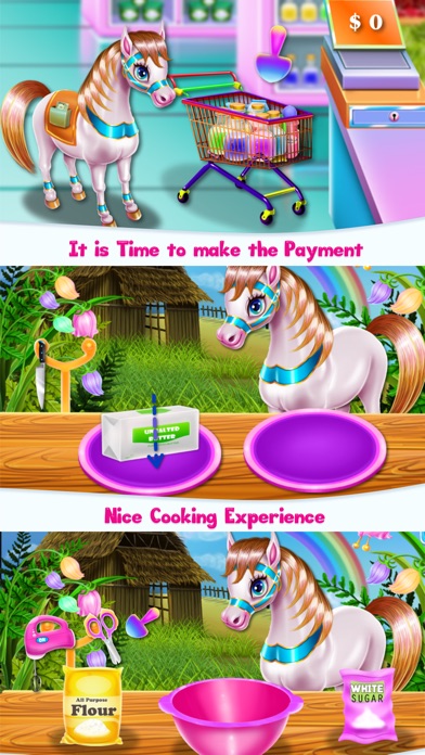 Pony cooking Rainbow Cake screenshot 2