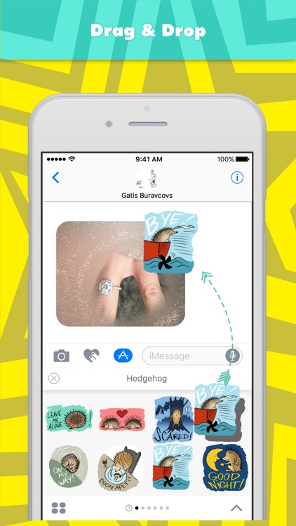 Hedgehog stickers by gatis2