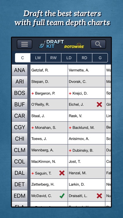 RotoWire Hockey Draft Kit 2017