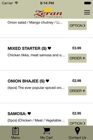 Zeran Indian Takeaway screenshot 2