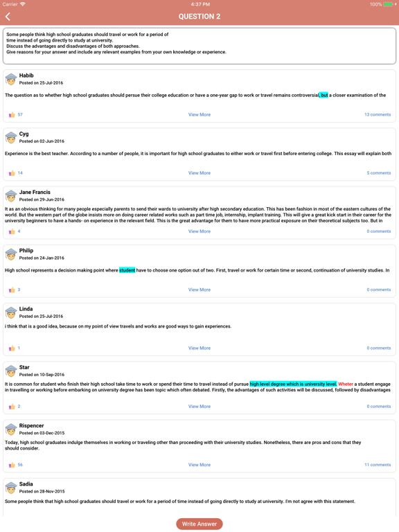 Screenshot #6 pour IELTS Pal - Writing