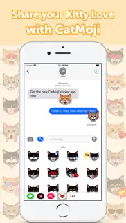 catmoji - cat emoji stickers iphone screenshot 1