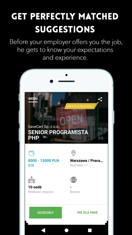 FILTTR perfectly matched jobs