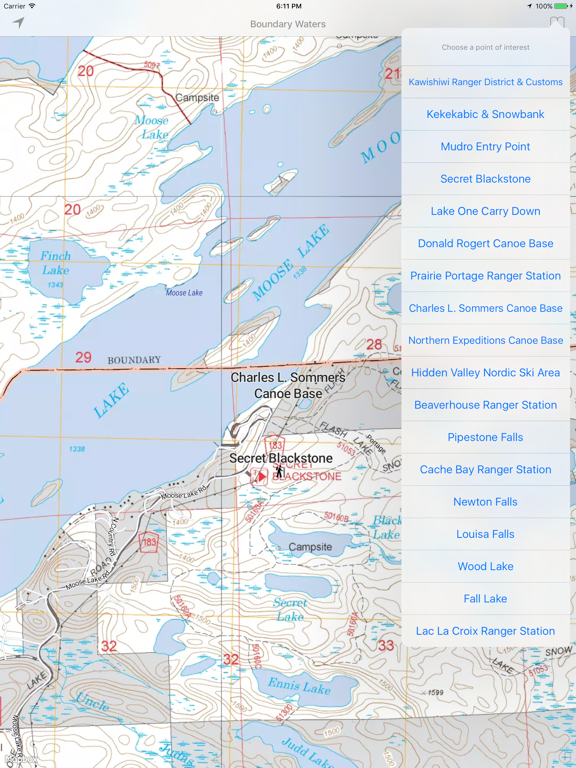 Screenshot #6 pour Boundary Waters Canoe Area Wilderness — eπ Maps