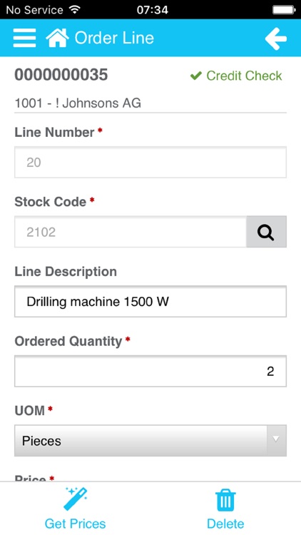 iScala Sales Order Manager 1.0