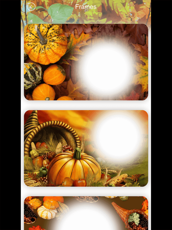 Thanksgiving Photo Frames iPad screenshot 5 - Photo & Video app