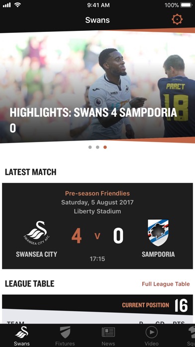 Swansea City снимок экрана 1