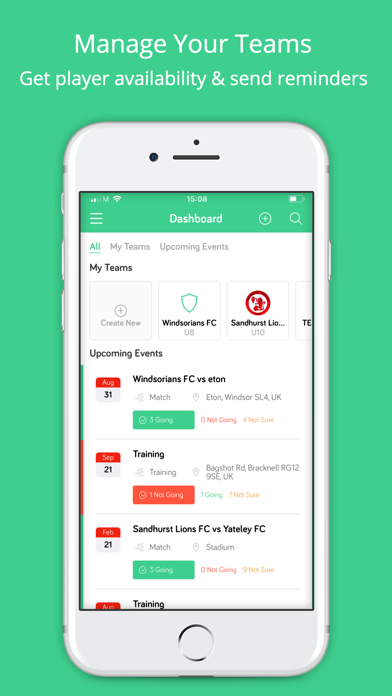 Match Report Pro - Club App iPhone screenshot 1 - Sports app