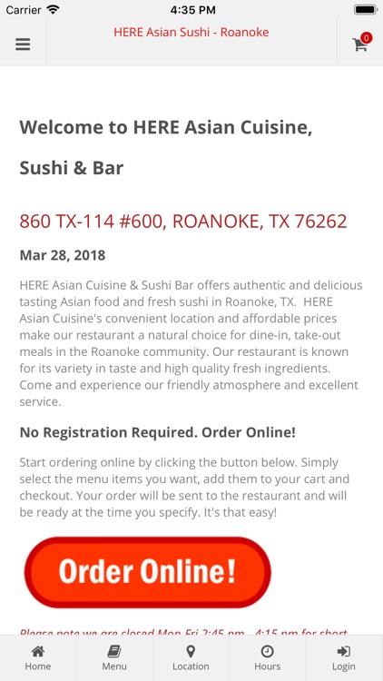 HERE Asian & Sushi Roanoke