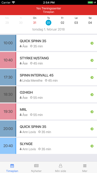 Screenshot #1 pour YES Trening