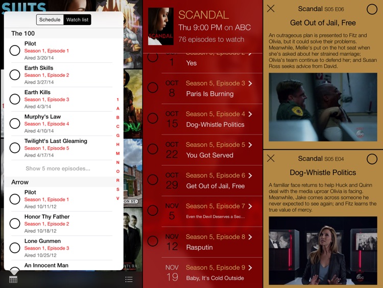 tv show tracker for iPad screenshot-2