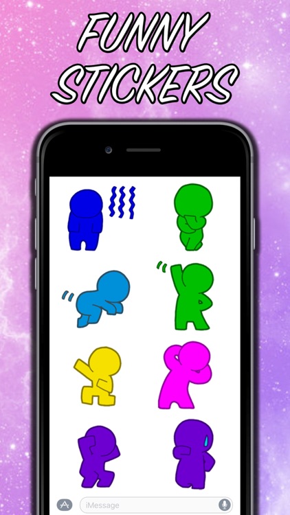 Colorful Men Stickers!