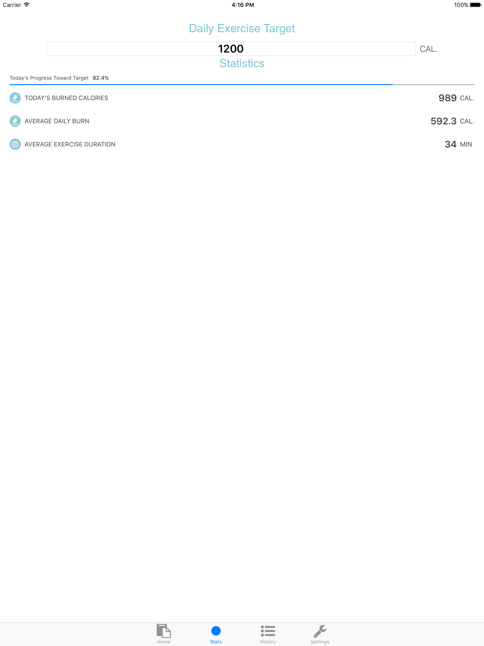 Exercise Calorie Calculator - With Tracker